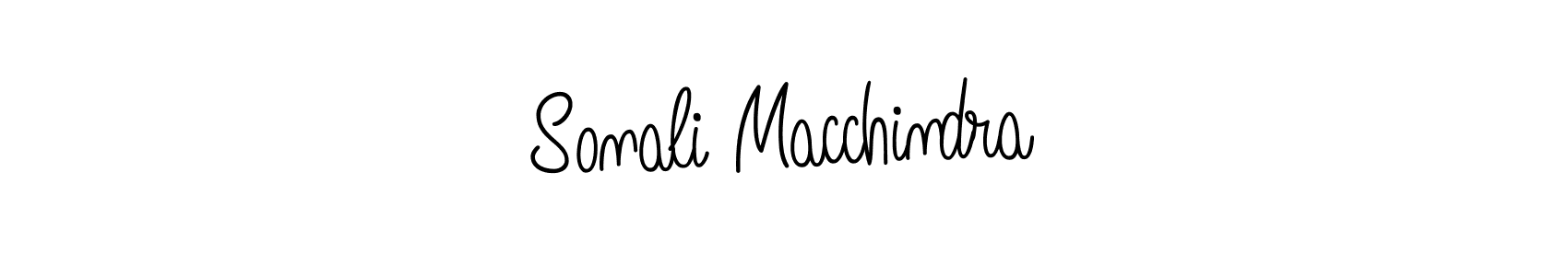 How to make Sonali Macchindra name signature. Use Angelique-Rose-font-FFP style for creating short signs online. This is the latest handwritten sign. Sonali Macchindra signature style 5 images and pictures png