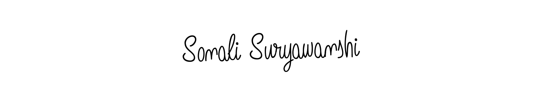 Design your own signature with our free online signature maker. With this signature software, you can create a handwritten (Angelique-Rose-font-FFP) signature for name Sonali Suryawanshi. Sonali Suryawanshi signature style 5 images and pictures png