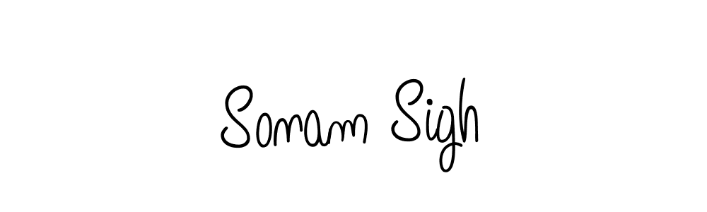 How to make Sonam Sigh name signature. Use Angelique-Rose-font-FFP style for creating short signs online. This is the latest handwritten sign. Sonam Sigh signature style 5 images and pictures png
