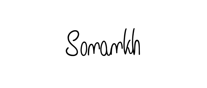 Make a beautiful signature design for name Sonankh. With this signature (Angelique-Rose-font-FFP) style, you can create a handwritten signature for free. Sonankh signature style 5 images and pictures png