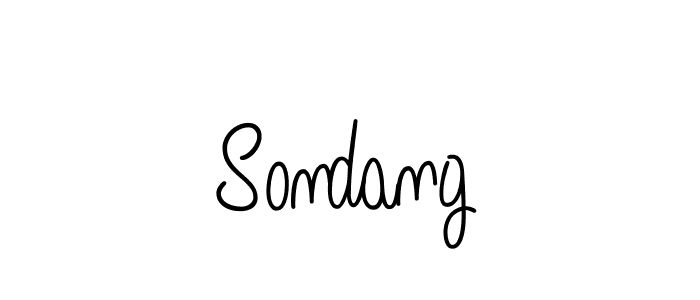 Create a beautiful signature design for name Sondang. With this signature (Angelique-Rose-font-FFP) fonts, you can make a handwritten signature for free. Sondang signature style 5 images and pictures png