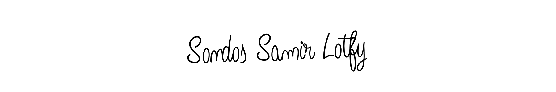 This is the best signature style for the Sondos Samir Lotfy name. Also you like these signature font (Angelique-Rose-font-FFP). Mix name signature. Sondos Samir Lotfy signature style 5 images and pictures png