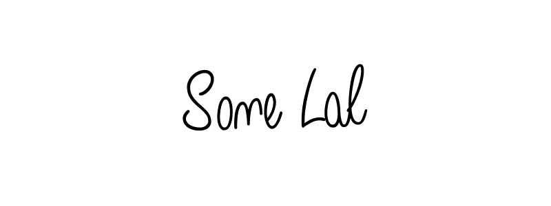 Make a beautiful signature design for name Sone Lal. With this signature (Angelique-Rose-font-FFP) style, you can create a handwritten signature for free. Sone Lal signature style 5 images and pictures png