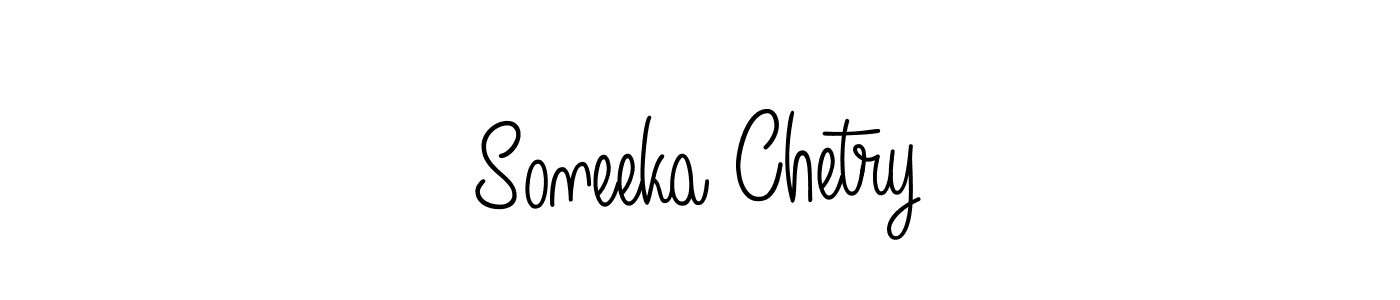 Similarly Angelique-Rose-font-FFP is the best handwritten signature design. Signature creator online .You can use it as an online autograph creator for name Soneeka Chetry. Soneeka Chetry signature style 5 images and pictures png