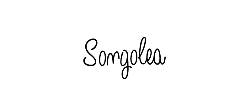 Use a signature maker to create a handwritten signature online. With this signature software, you can design (Angelique-Rose-font-FFP) your own signature for name Songolea. Songolea signature style 5 images and pictures png
