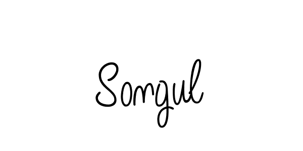 Design your own signature with our free online signature maker. With this signature software, you can create a handwritten (Angelique-Rose-font-FFP) signature for name Songul. Songul signature style 5 images and pictures png