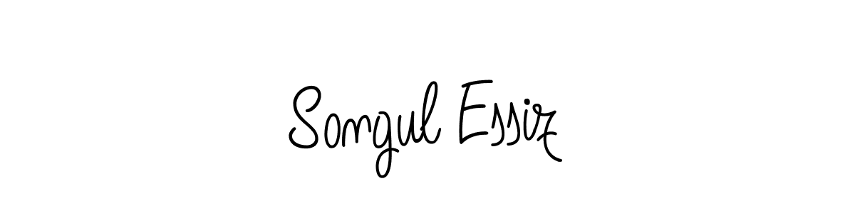 Songul Essiz stylish signature style. Best Handwritten Sign (Angelique-Rose-font-FFP) for my name. Handwritten Signature Collection Ideas for my name Songul Essiz. Songul Essiz signature style 5 images and pictures png