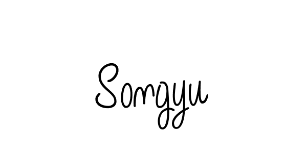 Use a signature maker to create a handwritten signature online. With this signature software, you can design (Angelique-Rose-font-FFP) your own signature for name Songyu. Songyu signature style 5 images and pictures png