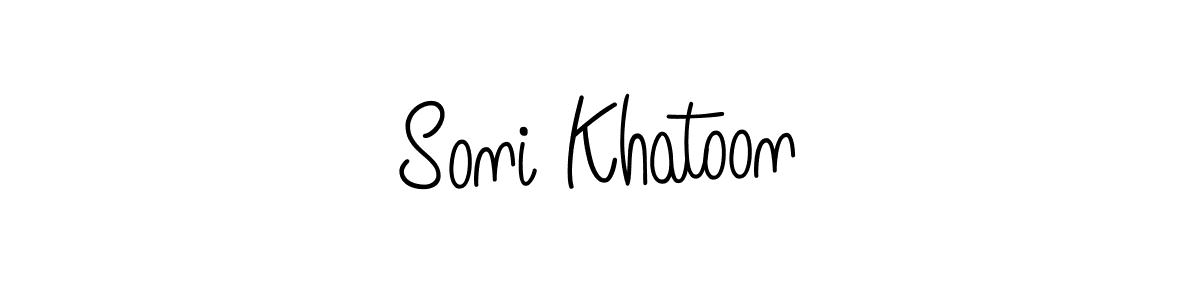 How to Draw Soni Khatoon signature style? Angelique-Rose-font-FFP is a latest design signature styles for name Soni Khatoon. Soni Khatoon signature style 5 images and pictures png