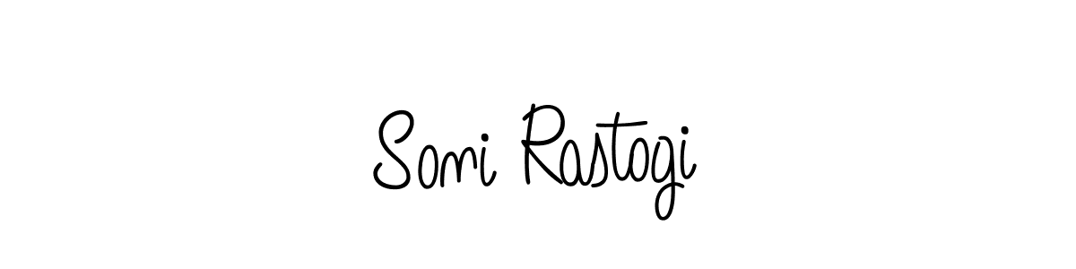 Soni Rastogi stylish signature style. Best Handwritten Sign (Angelique-Rose-font-FFP) for my name. Handwritten Signature Collection Ideas for my name Soni Rastogi. Soni Rastogi signature style 5 images and pictures png