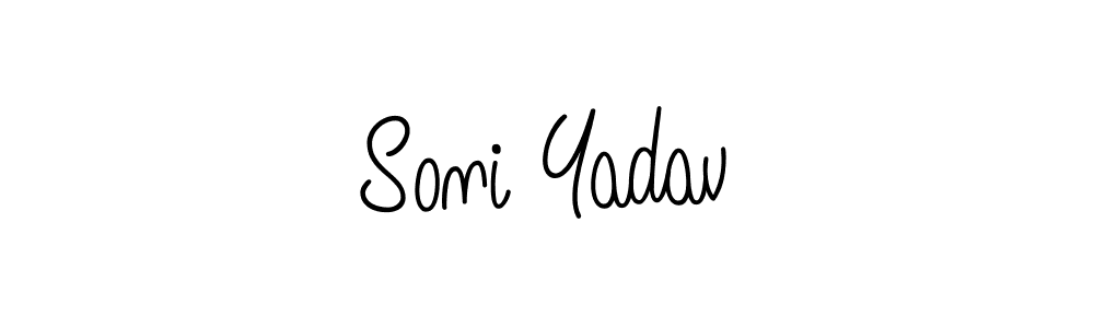 It looks lik you need a new signature style for name Soni Yadav. Design unique handwritten (Angelique-Rose-font-FFP) signature with our free signature maker in just a few clicks. Soni Yadav signature style 5 images and pictures png