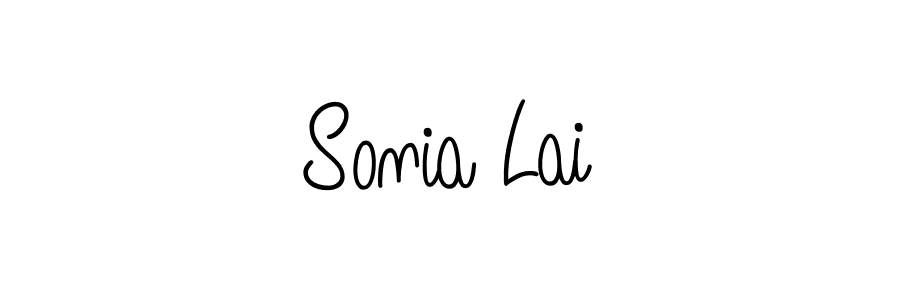 Sonia Lai stylish signature style. Best Handwritten Sign (Angelique-Rose-font-FFP) for my name. Handwritten Signature Collection Ideas for my name Sonia Lai. Sonia Lai signature style 5 images and pictures png