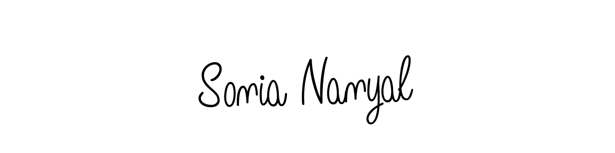 Design your own signature with our free online signature maker. With this signature software, you can create a handwritten (Angelique-Rose-font-FFP) signature for name Sonia Nanyal. Sonia Nanyal signature style 5 images and pictures png