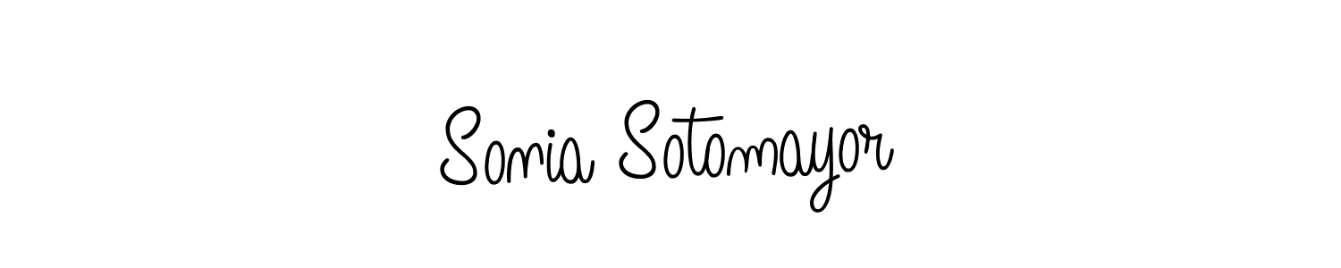 Design your own signature with our free online signature maker. With this signature software, you can create a handwritten (Angelique-Rose-font-FFP) signature for name Sonia Sotomayor. Sonia Sotomayor signature style 5 images and pictures png