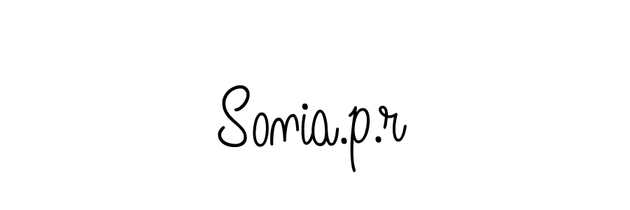 How to Draw Sonia.p.r signature style? Angelique-Rose-font-FFP is a latest design signature styles for name Sonia.p.r. Sonia.p.r signature style 5 images and pictures png