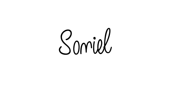 It looks lik you need a new signature style for name Soniel. Design unique handwritten (Angelique-Rose-font-FFP) signature with our free signature maker in just a few clicks. Soniel signature style 5 images and pictures png