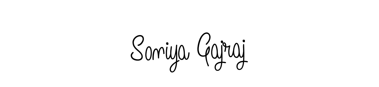 Soniya Gajraj stylish signature style. Best Handwritten Sign (Angelique-Rose-font-FFP) for my name. Handwritten Signature Collection Ideas for my name Soniya Gajraj. Soniya Gajraj signature style 5 images and pictures png
