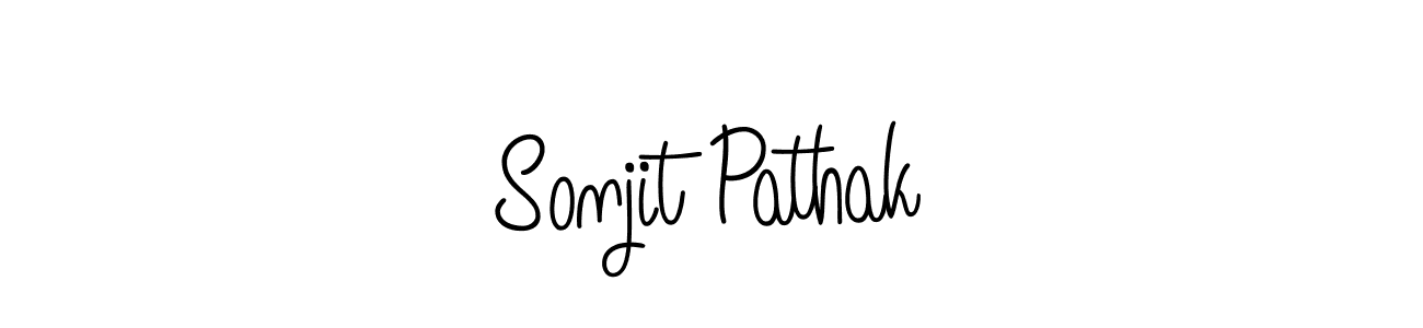 How to make Sonjit Pathak signature? Angelique-Rose-font-FFP is a professional autograph style. Create handwritten signature for Sonjit Pathak name. Sonjit Pathak signature style 5 images and pictures png