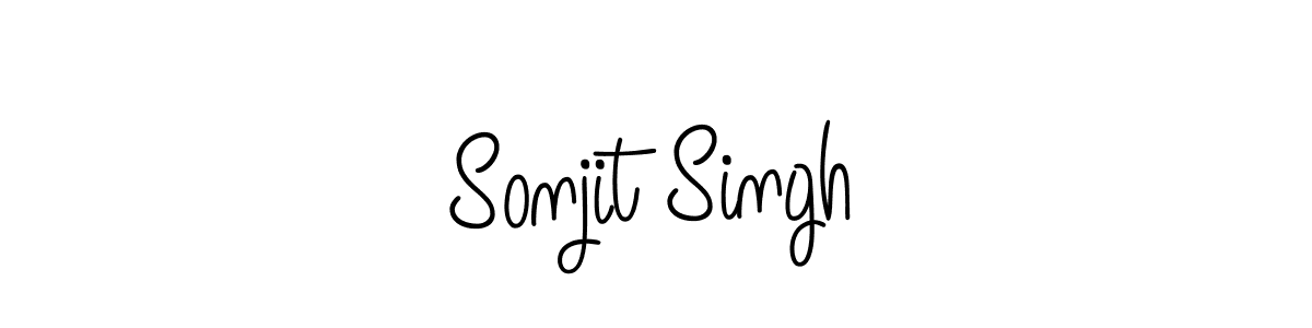 Sonjit Singh stylish signature style. Best Handwritten Sign (Angelique-Rose-font-FFP) for my name. Handwritten Signature Collection Ideas for my name Sonjit Singh. Sonjit Singh signature style 5 images and pictures png