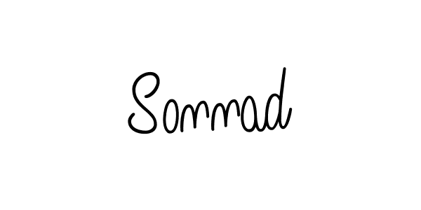 The best way (Angelique-Rose-font-FFP) to make a short signature is to pick only two or three words in your name. The name Sonnad include a total of six letters. For converting this name. Sonnad signature style 5 images and pictures png