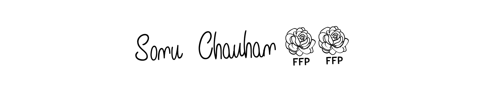 How to Draw Sonu  Chauhan 62 signature style? Angelique-Rose-font-FFP is a latest design signature styles for name Sonu  Chauhan 62. Sonu  Chauhan 62 signature style 5 images and pictures png