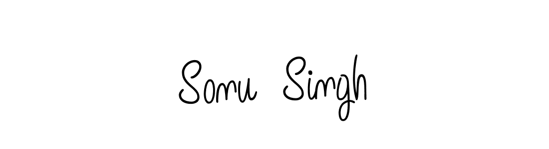 How to make Sonu  Singh name signature. Use Angelique-Rose-font-FFP style for creating short signs online. This is the latest handwritten sign. Sonu  Singh signature style 5 images and pictures png