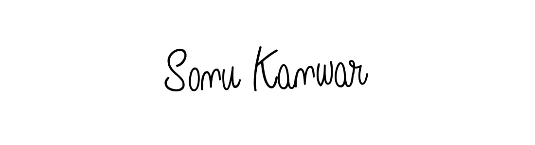 Use a signature maker to create a handwritten signature online. With this signature software, you can design (Angelique-Rose-font-FFP) your own signature for name Sonu Kanwar. Sonu Kanwar signature style 5 images and pictures png