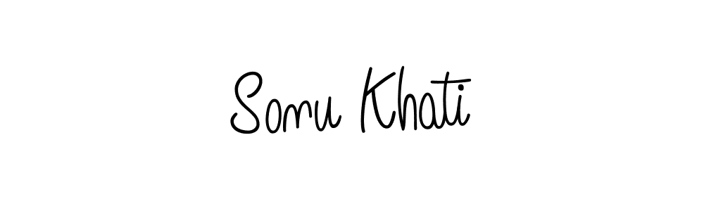 This is the best signature style for the Sonu Khati name. Also you like these signature font (Angelique-Rose-font-FFP). Mix name signature. Sonu Khati signature style 5 images and pictures png