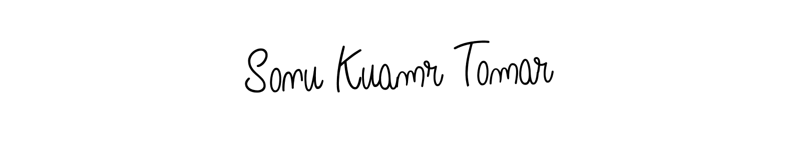 Also we have Sonu Kuamr Tomar name is the best signature style. Create professional handwritten signature collection using Angelique-Rose-font-FFP autograph style. Sonu Kuamr Tomar signature style 5 images and pictures png