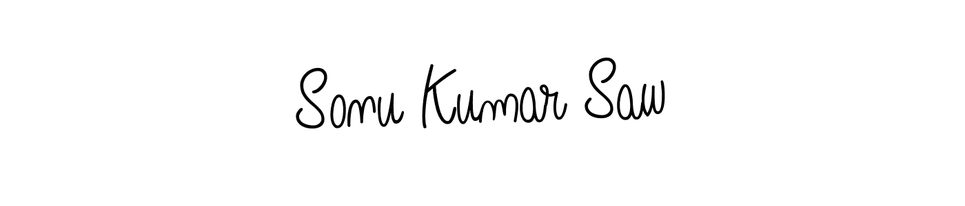 Use a signature maker to create a handwritten signature online. With this signature software, you can design (Angelique-Rose-font-FFP) your own signature for name Sonu Kumar Saw. Sonu Kumar Saw signature style 5 images and pictures png