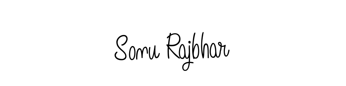 Create a beautiful signature design for name Sonu Rajbhar. With this signature (Angelique-Rose-font-FFP) fonts, you can make a handwritten signature for free. Sonu Rajbhar signature style 5 images and pictures png