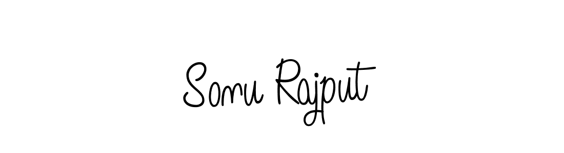 You should practise on your own different ways (Angelique-Rose-font-FFP) to write your name (Sonu Rajput) in signature. don't let someone else do it for you. Sonu Rajput signature style 5 images and pictures png