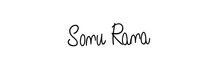 Sonu Rana stylish signature style. Best Handwritten Sign (Angelique-Rose-font-FFP) for my name. Handwritten Signature Collection Ideas for my name Sonu Rana. Sonu Rana signature style 5 images and pictures png