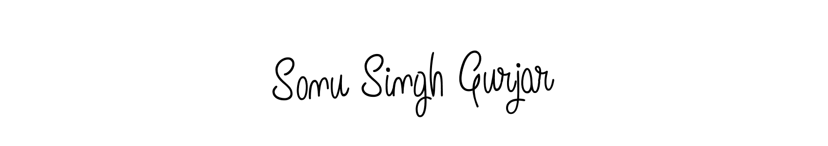 Make a beautiful signature design for name Sonu Singh Gurjar. With this signature (Angelique-Rose-font-FFP) style, you can create a handwritten signature for free. Sonu Singh Gurjar signature style 5 images and pictures png