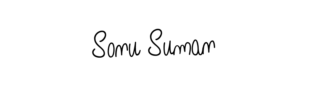 Once you've used our free online signature maker to create your best signature Angelique-Rose-font-FFP style, it's time to enjoy all of the benefits that Sonu Suman name signing documents. Sonu Suman signature style 5 images and pictures png