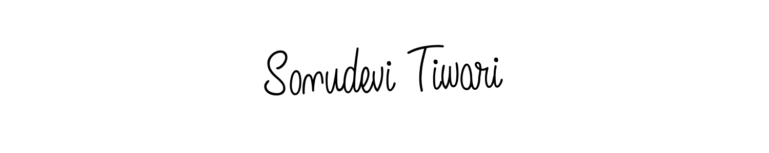 Use a signature maker to create a handwritten signature online. With this signature software, you can design (Angelique-Rose-font-FFP) your own signature for name Sonudevi Tiwari. Sonudevi Tiwari signature style 5 images and pictures png
