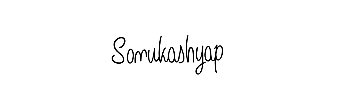 Use a signature maker to create a handwritten signature online. With this signature software, you can design (Angelique-Rose-font-FFP) your own signature for name Sonukashyap. Sonukashyap signature style 5 images and pictures png
