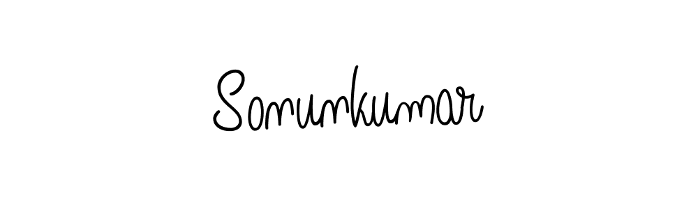 You should practise on your own different ways (Angelique-Rose-font-FFP) to write your name (Sonunkumar) in signature. don't let someone else do it for you. Sonunkumar signature style 5 images and pictures png