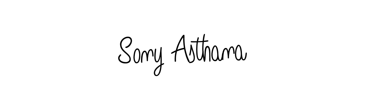 How to make Sony Asthana signature? Angelique-Rose-font-FFP is a professional autograph style. Create handwritten signature for Sony Asthana name. Sony Asthana signature style 5 images and pictures png