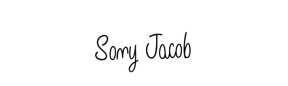 Design your own signature with our free online signature maker. With this signature software, you can create a handwritten (Angelique-Rose-font-FFP) signature for name Sony Jacob. Sony Jacob signature style 5 images and pictures png