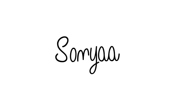 The best way (Angelique-Rose-font-FFP) to make a short signature is to pick only two or three words in your name. The name Sonyaa include a total of six letters. For converting this name. Sonyaa signature style 5 images and pictures png