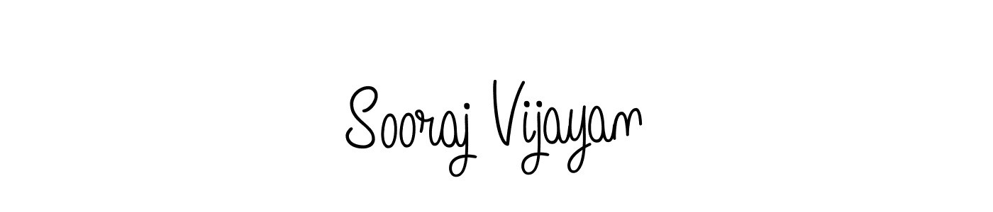 Use a signature maker to create a handwritten signature online. With this signature software, you can design (Angelique-Rose-font-FFP) your own signature for name Sooraj Vijayan. Sooraj Vijayan signature style 5 images and pictures png