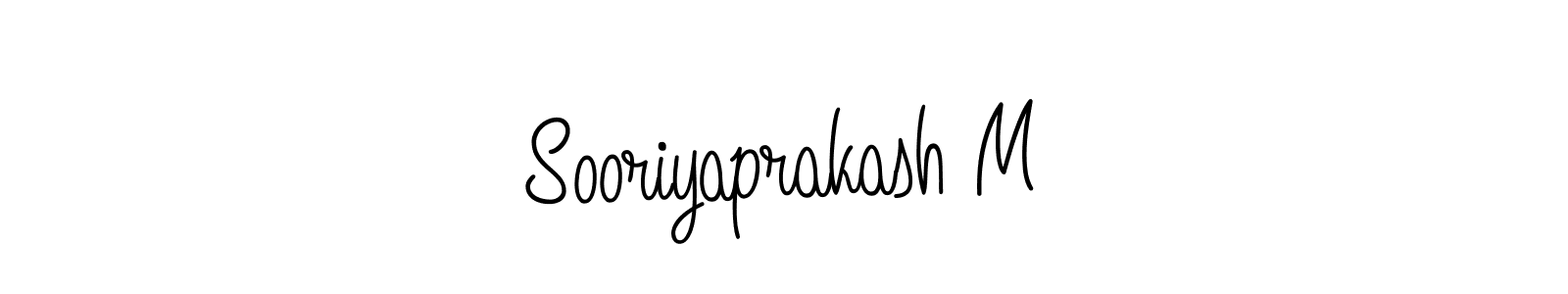 Make a beautiful signature design for name Sooriyaprakash M. With this signature (Angelique-Rose-font-FFP) style, you can create a handwritten signature for free. Sooriyaprakash M signature style 5 images and pictures png