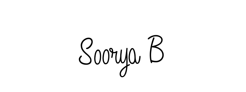 Once you've used our free online signature maker to create your best signature Angelique-Rose-font-FFP style, it's time to enjoy all of the benefits that Soorya B name signing documents. Soorya B signature style 5 images and pictures png