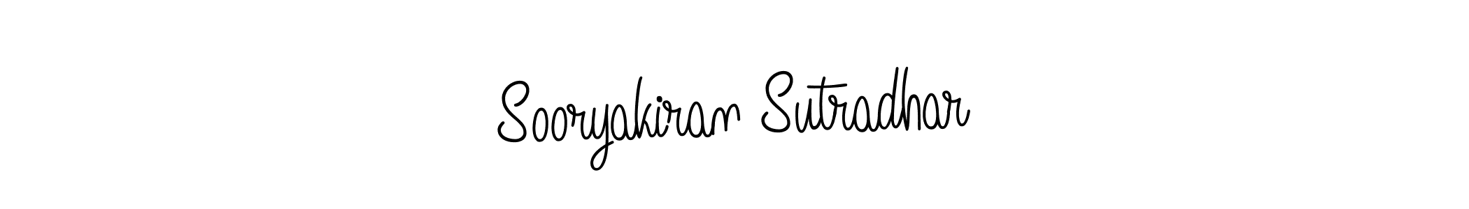 Design your own signature with our free online signature maker. With this signature software, you can create a handwritten (Angelique-Rose-font-FFP) signature for name Sooryakiran Sutradhar. Sooryakiran Sutradhar signature style 5 images and pictures png