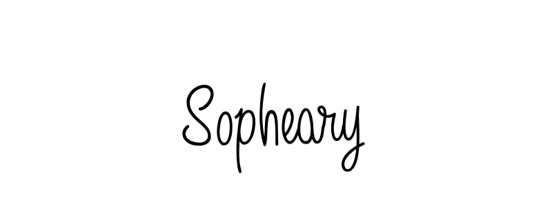 Use a signature maker to create a handwritten signature online. With this signature software, you can design (Angelique-Rose-font-FFP) your own signature for name Sopheary. Sopheary signature style 5 images and pictures png