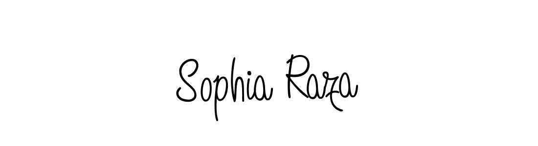 You should practise on your own different ways (Angelique-Rose-font-FFP) to write your name (Sophia Raza) in signature. don't let someone else do it for you. Sophia Raza signature style 5 images and pictures png