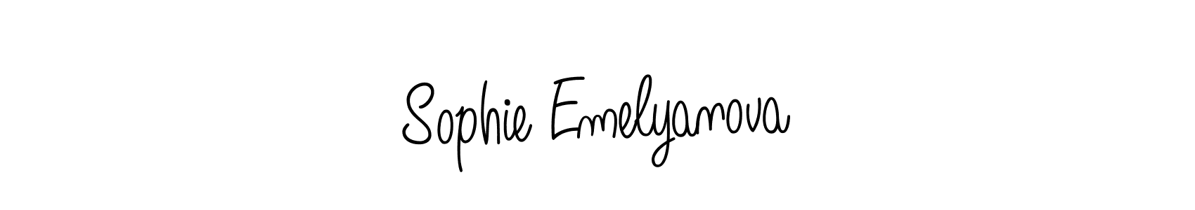 Make a short Sophie Emelyanova signature style. Manage your documents anywhere anytime using Angelique-Rose-font-FFP. Create and add eSignatures, submit forms, share and send files easily. Sophie Emelyanova signature style 5 images and pictures png