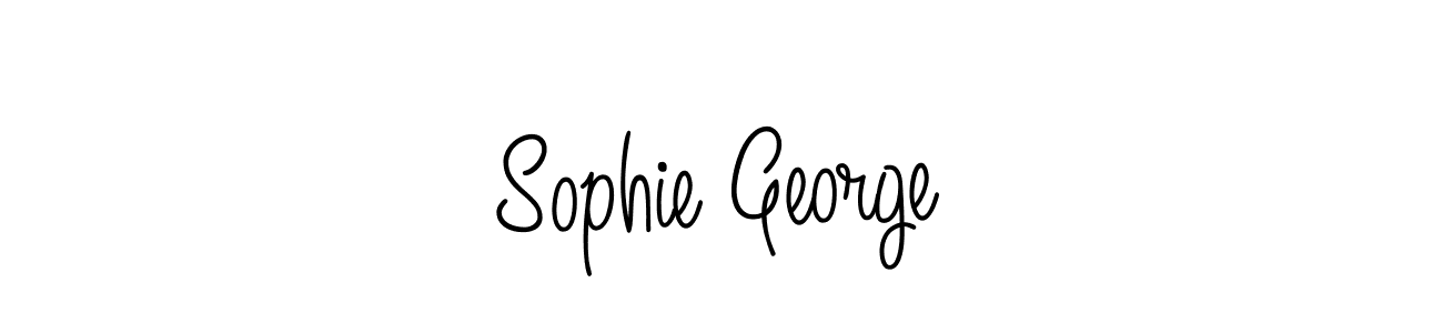 How to make Sophie George name signature. Use Angelique-Rose-font-FFP style for creating short signs online. This is the latest handwritten sign. Sophie George signature style 5 images and pictures png