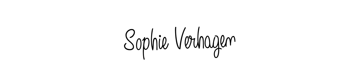 How to make Sophie Verhagen signature? Angelique-Rose-font-FFP is a professional autograph style. Create handwritten signature for Sophie Verhagen name. Sophie Verhagen signature style 5 images and pictures png